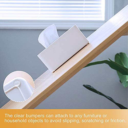 QUEENTI Silicone 160 Pcs Cabinet Door Bumpers Round, 1/2" Diameter Self Adhesive Clear Cupboard Door Drawer Bumpers for Kitchen Cabinets Cutting Boards Picture Frames