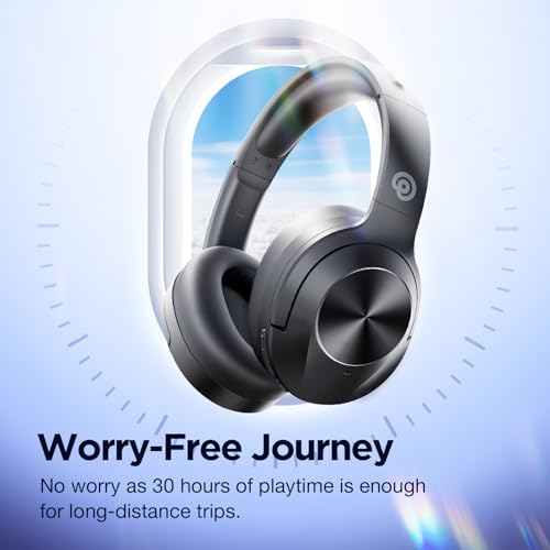 vibeadio Active Noise Cancelling Headphones, Wireless Over Ear Bluetooth Headphones, Headphones Wireles