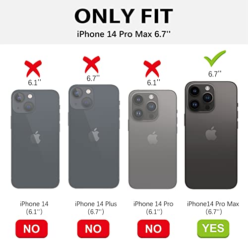 BENTOBEN Compatible with iPhone 14 Pro Max Case, Slim Luxury Electroplated Bumper Women Men Girl Protective Soft Case Cover with Strap for iPhone 14 Pro Max 6.7 inch,Black/Gold