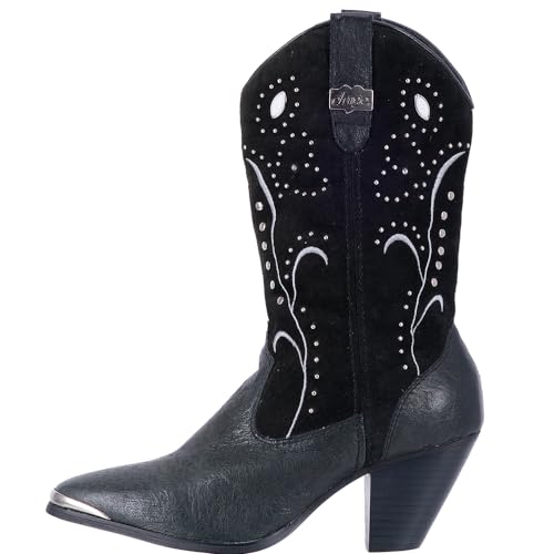 Dingo Women's Ava Western Boot,Black,6 M US