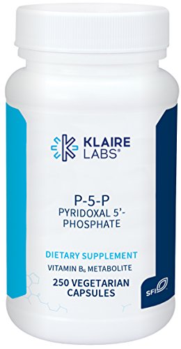 Klaire Labs P-5-P - 30 Milligrams of Bioactive Vitamin B6 Pyridoxal-5-Phosphate for Metabolic & Liver Support, Hypoallergenic (250 Capsules)