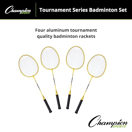 Champion Sports Backyard & Beach Volleyball: Outdoor Sports Equipment Portable Game Set with Ball and Net for Girls, Boys, Women, Men, Clubs & Schools