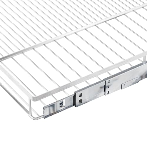 GEDLIRE Expandable Pull Out Sliding Drawers for Cabinets, Heavy Duty Slide Out Cabinet Organizer Basket, Pullout Pantry Shelves for Kitchen, Under Sink, Wardrobe, 10.1"-16.4" W x 17.3" D