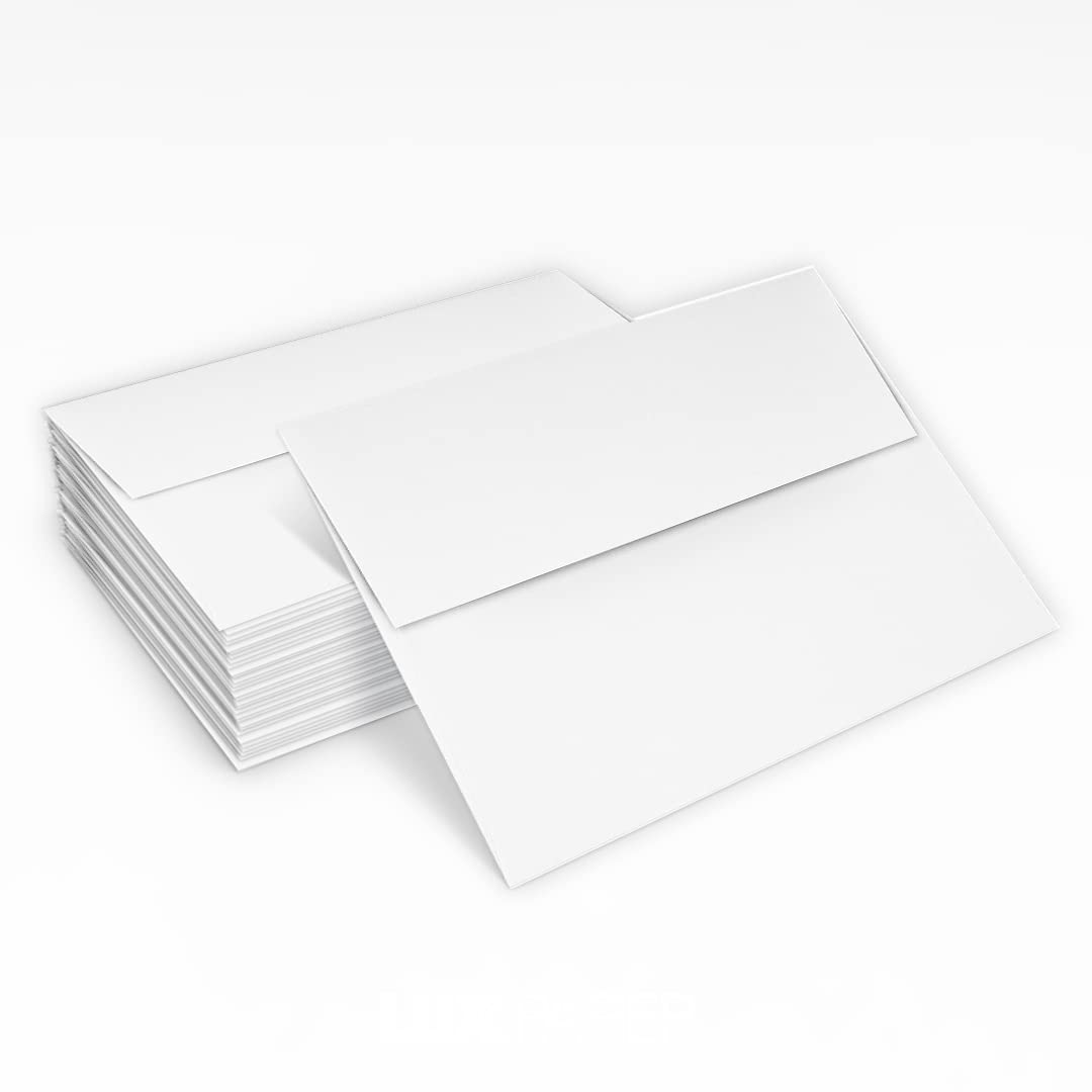 LUXPaper A2 Invitation Envelopes | 4 3/8" x 5 3/4" | Bright White | 24lb. Text | 1,000 Qty