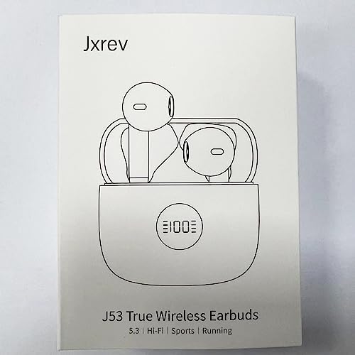 Wireless Earbuds Bluetooth 5.4 Headphones Noise Cancelling, Bluetooth Earbuds with Dynamic Drivers Stereo, Earphones Wireless Bluetooth, 40H Playtime and LED Power Display, In Ear Buds for Android iOS