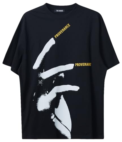 Raf Simons, Men's Oversized T-Shirt With Nails, Medium, Black