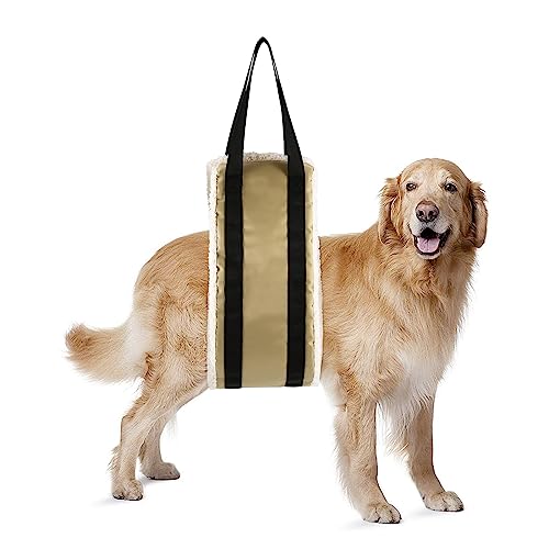 30-120 lbs Dog Sling for Large Dogs Hind Leg Support,Dog Lift Harness for Back Legs,Helps Elderly Pet with Reduced Mobility,Dog Lifter for Walking Canine Arthritis ACL Rehabilitation Rehab, 7" x 51"