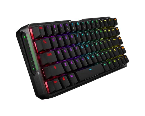 ASUS ROG Falchion Wireless 65% Mechanical Gaming Keyboard | 68 Keys, Aura Sync RGB, Extended Battery Life, Interactive Touch Panel, PBT Keycaps, Cherry MX Brown Switches, Keyboard Cover Case