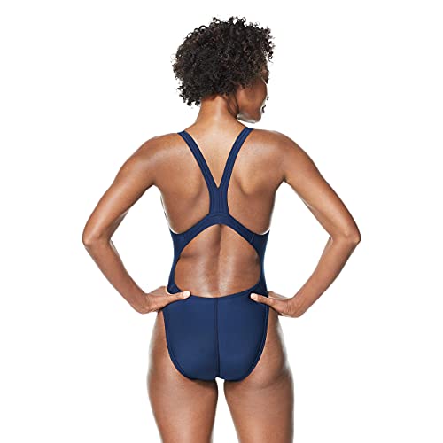 Speedo Women's Swimsuit One Piece Prolt Super Pro Solid Adult, Navy, 34