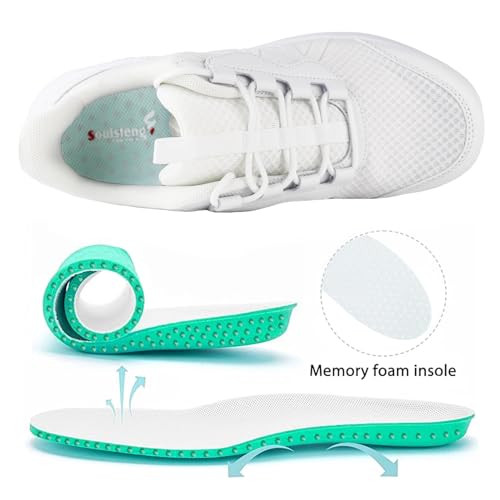 Soulsfeng Men's Cross-Training Shoes Lightweight Walking Shoes Tennis Workout Athletic Shoes Men Sneakers Dark Green