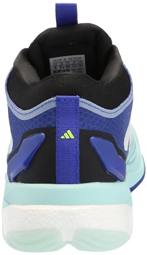 adidas Men's Crazyflight 5 Mid Top Indoor Sneaker, White/Black/Grey, 9.5