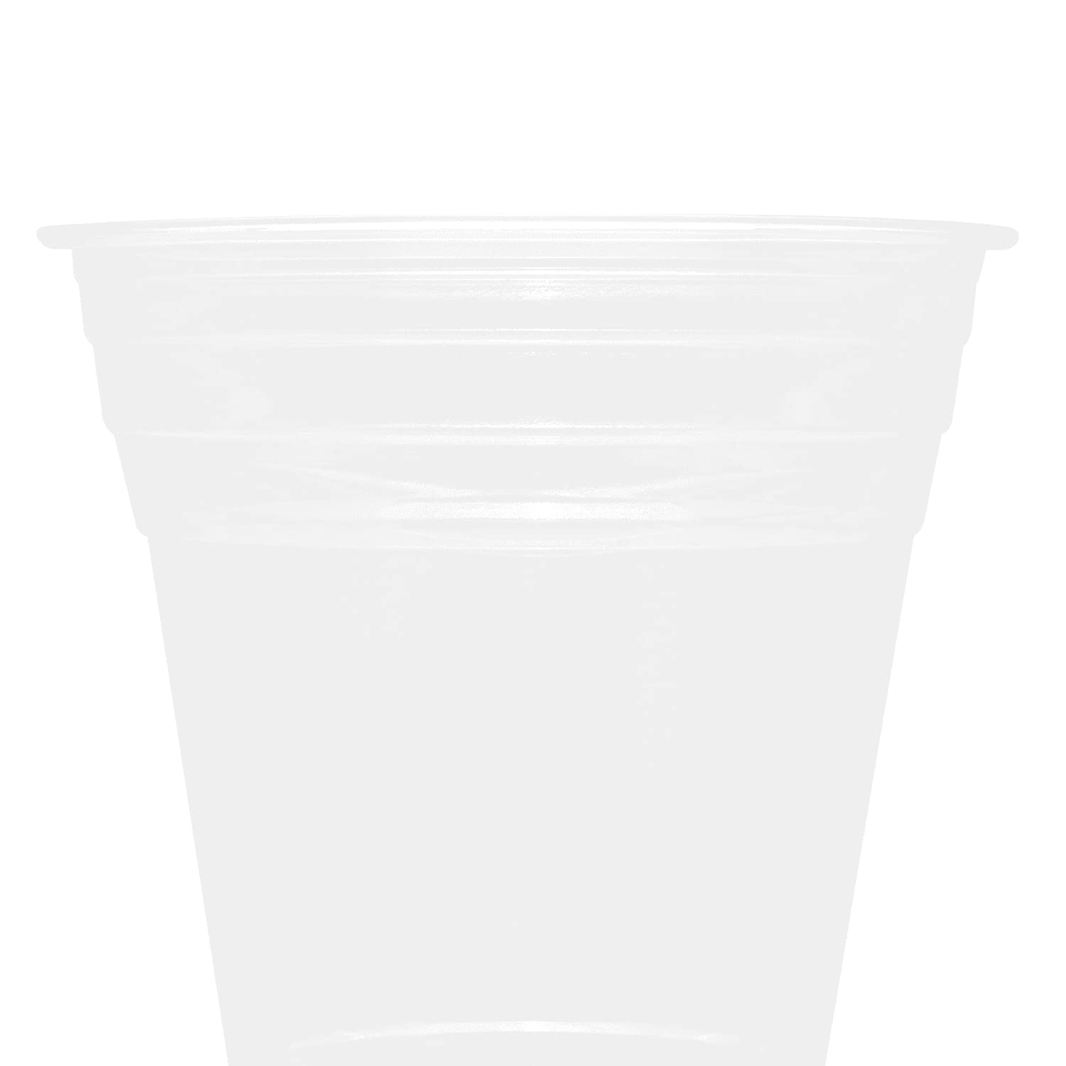 Karat [1,000 ct] 12oz Plastic Cups, Clear Disposable Cold Cups for Iced Coffee, Smoothies, Cocktail, and Water, 98mm