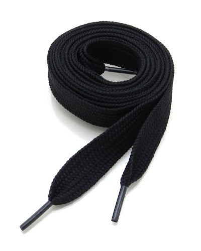 BUCKLE CITY Thick Flat 3/4" Wide Shoelaces Solid Color for All Shoe Types (Lime)