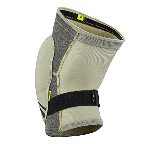 IXS Flow Evo Zip Breathable Moisture- Knee pads (Camel, Small)- Knee Compression Sleeve Support for Men & Women, Wicking Padded Protective Knee Guards, Youth Knee Pads, Knee Protective Gear