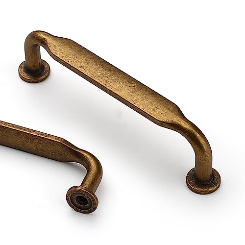 Asidrama 6 Pack 12.6 Inch(320mm) Antique Brass Kitchen Cabinet Handles, Cabinet Pulls Kitchen Cabinet Hardware for Cupboard Drawer Pulls