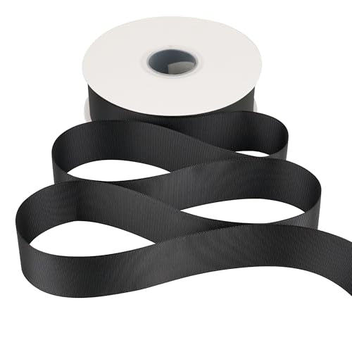 MEEDEE Ivory Grosgrain Ribbon 1-1/2 Inch Grosgrain Hair Ribbon 50 Yards Per Roll Thick Ivory Ribbon for Hair Bow Supplies Boutique Grosgrain Ribbons for Crafts, Sewing, Scrapbooking