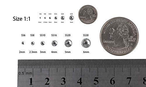 Beadsland Hotfix Rhinestones, 1440pcs Flatback Crystal Rhinestones for Crafts Clothes DIY Decorations,Peridot AB, SS12, 3.0-3.2mm