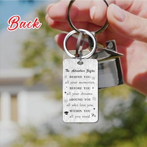 Gezxin Funny Graduation Keychain- Graduate Gifts for Seniors Students Masters Nurses Students College High Student Graduation Gifts