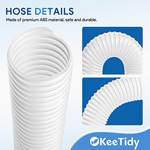 KeeTidy Vacuum Hose Replacements Compatible with Shark Rotator Vacuum Cleaner NV752, NV500, NV341, NV470, NV472, NV501, UV560 - Rotator Vacuum Replacement Parts - 1-1/2" Lower Duct Hose (1+1)