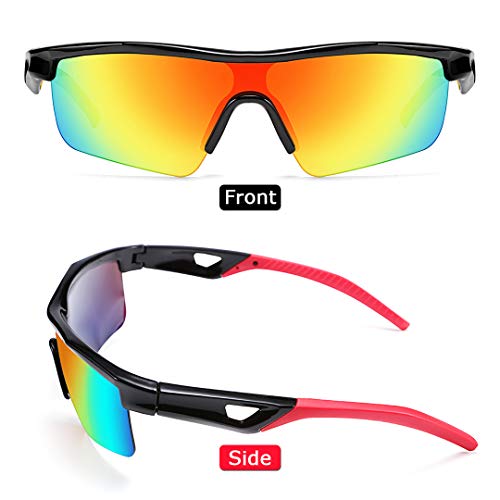 FEISEDY Kids Teens Baseball Polarized Sunglasses Sports TR90 Frame Boys Girls Cycling B2454