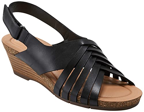 Earth® Women's HARTIE Wedge Sandal, Beige 101, 9 M