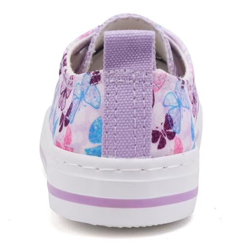 Toandon Toddler Girls Kids Sneakers Glitter Walking Shoes Child Straps Buckle Hoop and Loop Low Top Non Slip Lightweight Sparkly Breathable Casual Fashion Outdoor Pink White Star Size 7