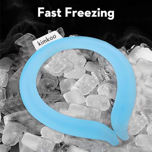 Neck Cooling Tube, Reusable Ice Neck Cool Wrap for Outdoor Indoor, Relief for Hot Flashes and Summer (Black)