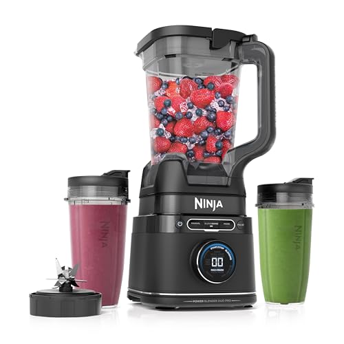 Ninja TB201 Detect Power Blender Pro, BlendSense Technology, For Smoothies, Shakes & More, 1800 Peak Watts, 72 oz. Pitcher, Blender, Black