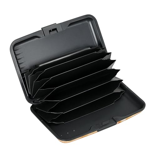 ELFISH Mini RFID Aluminum Wallet Credit Cards Holder Business Card Case Metal ID Case for Men Women(Little Butterflies)
