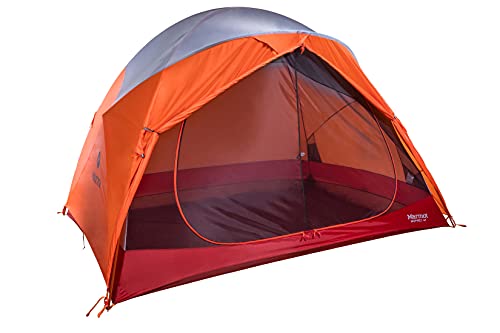 Marmot Midpines 4-Person Tent | Weather-Resistant and Durable, Orange Spice/Arona