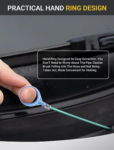 Upgraded Auto Sunroof Drain Cleaning Tool, 78 Inch Flexible Drain Brush Long Pipe Cleaners for Car, Tube Cleaning Brush Slim Drain Dredging Tool Perfect for Car Sunroof, Windshield Wiper Drain Hole