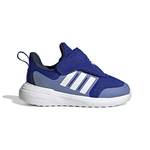 adidas Fortarun 2.0 Running Shoe, Blue Fusion/White/Almost Yellow (Elastic), 7 US Unisex Big Kid