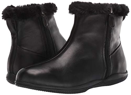 SoftWalk Women's Helena Ankle Boot, Smoke Nubuck, 9 Narrow