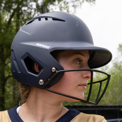 Marucci - DURAVENT SB Batting Helmet with Facemask Black (MBHDVSB-BK-AL)