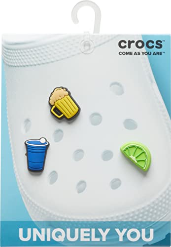 Crocs Jibbitz 3-Pack Shoe Charms | Jibbitz for Crocs, Happy Cheers, Small