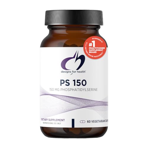Designs for Health PS 150 Phosphatidylserine Capsules - 150mg Soy-Free Sunflower Lecithin-Sourced Phosphatidyl Serine Supplement - May Help Support Brain Health (60 Capsules)