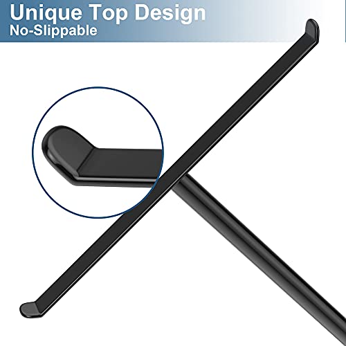 Towel Rack T-Shape Hand Holder for Bathroom,Headband and Lightweight Bathroom Racks,Kitchen Black Holder,Stainless Steel Waterproof Counter Organizer