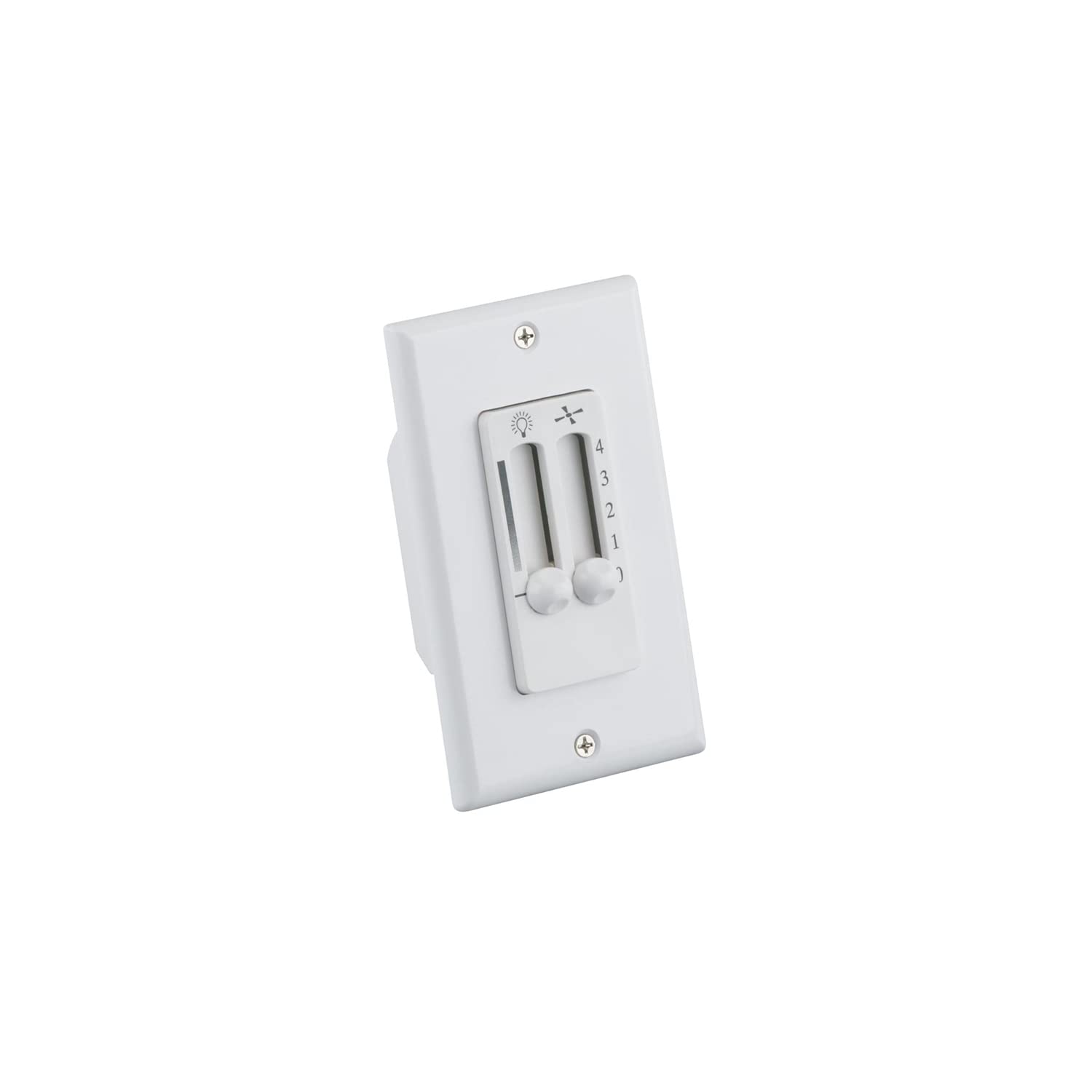 Westinghouse 7787300 Ceilng Fan and Light Wall Control , White