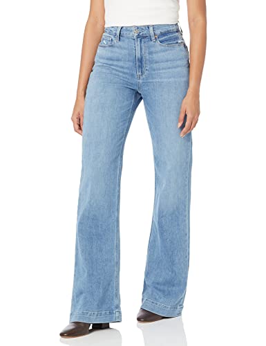 PAIGE Women's Flaunt Amour high Rise Wide Leg Waist to Hip Ratio in say Anything, 24