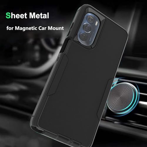 for Moto G Stylus 2022 5G Case,(Not for 4G Version) HD Screen Protector,Military Grade Drop Protection, Heavy Duty Durable Sturdy Shockproof Phone Case ，Black