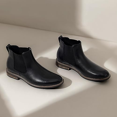Bruno Marc Men's Chelsea Boots Dress Ankle Slip On Boots,Black,Size 14,URBAN-06-1