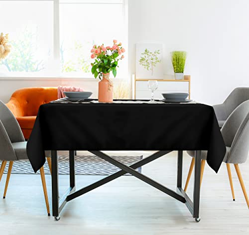 Utopia Kitchen Rectangle Table Cloth 2 Pack [90x156 Inches, White] Tablecloth Machine Washable Fabric Polyester Table Cover for Dining, Buffet Parties, Picnic, Events, Weddings and Restaurants