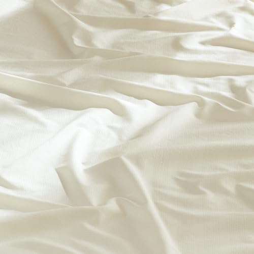 Bedsure Cooling Sheets for Hot Sleeper, Lyocell Cotton Queen Size Sheets, Temperature Regulating & Breathable Bed Sheets with Deep Pocket, 4 Pieces Soft Queen Sheets - Grey