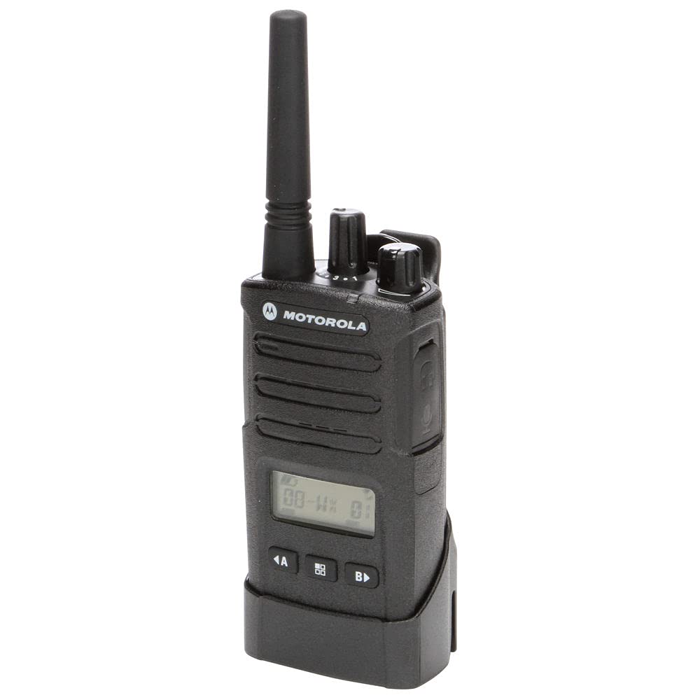 Motorola RMU2080d On-Site 2-Way Business Radio with Display (RMU2080D) + Mic Sanitizer Spray + Microfiber Cloth - Base Bundle