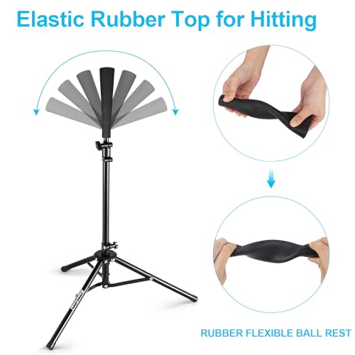 BaseGoal Batting Tee Topper Replacement Basic Ball Rest Rubber Cup (2 Pack)