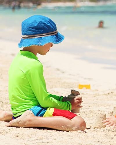 KEREDA Rash Guard for Boys Long Sleeve UV Sun Protection Shirts UPF 50+ Quick Dry Swiming Fishing Shirt Black 8-9Y