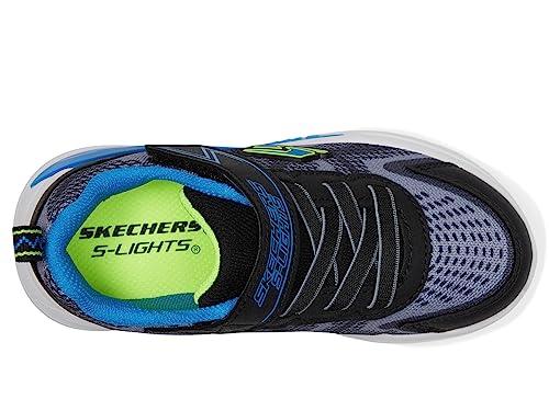 Skechers Kids Boy's Tri-Namics Sneaker, Black/Yellow/Blue, 13.5 Little Kid