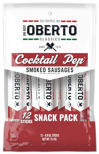 Oh Boy! Oberto Classics Cocktail Pep Smoked Sausages, 0.8 Ounce (Pack of 12)