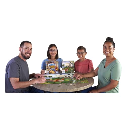 RoseArt My Happy Place-Harbor House-750 Piece Jigsaw Puzzle for Adults