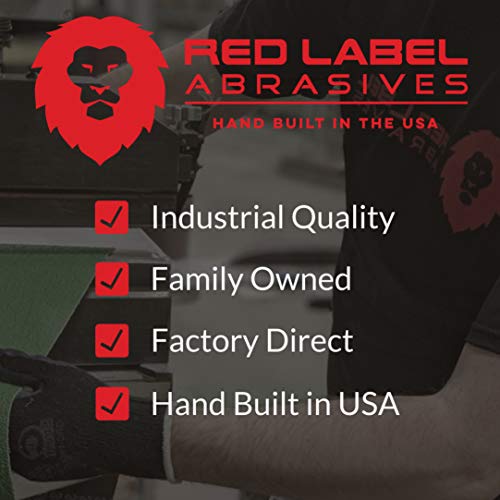 Red Label Abrasives 6 X 48 Inch 24 Grit Metal Grinding Zirconia Sanding Belts, 2 Pack